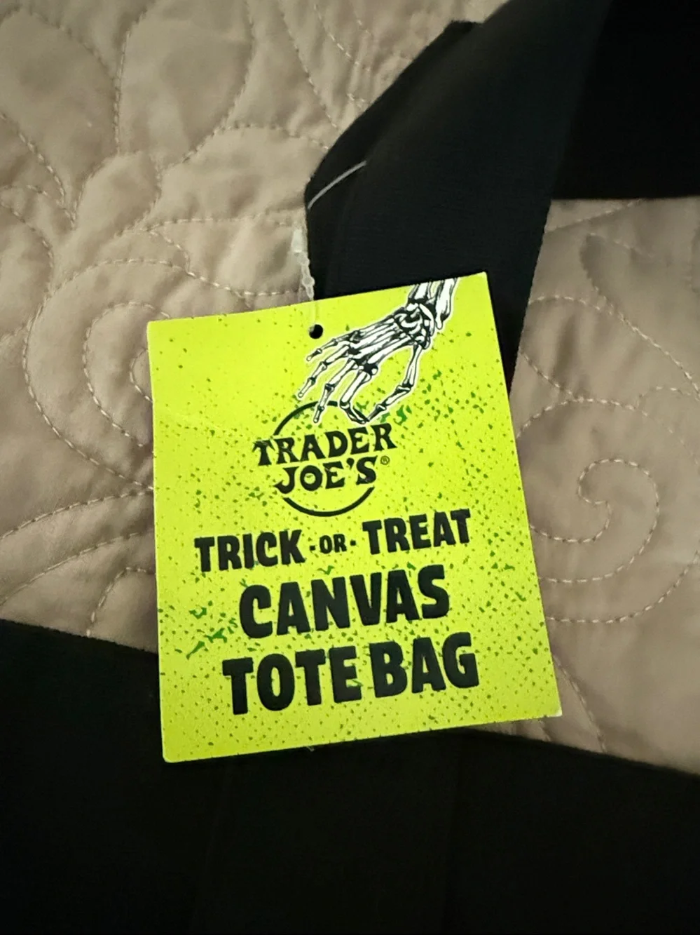 Trader JoeS black canvas